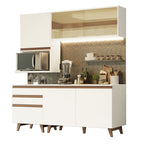 Cocina Integral Reims 1.80 m con Encimera Blanco 02