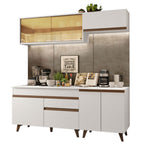 Cocina Integral Reims 1.90 m con Encimera Blanco 01