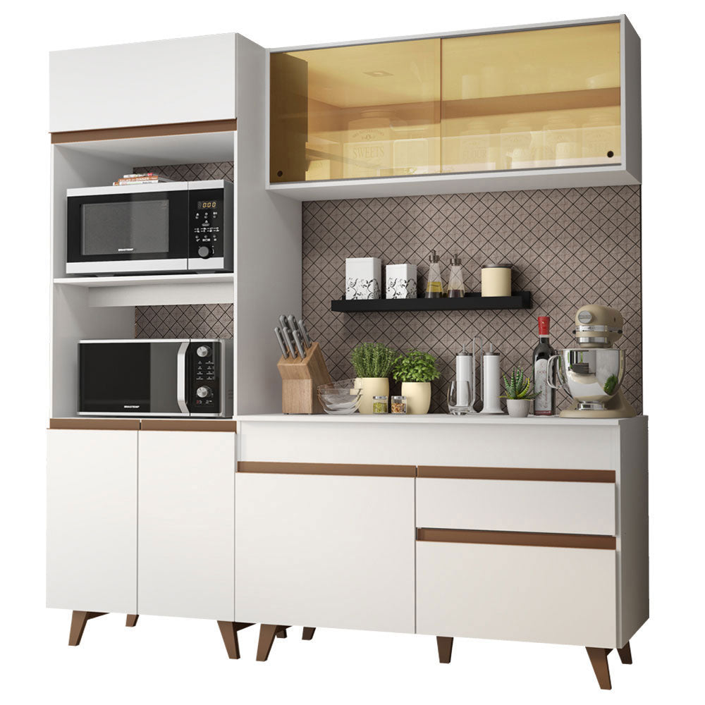 Cocina Integral Reims 1.90 m con Encimera Blanco 02