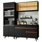 Cocina Integral Reims 1.90 m con Encimera Negro 02