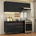 Cocina Integral Reims 1.90 m con Encimera Negro 04