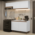 Cocina Integral Reims 1.90 m con Encimera Blanco 08