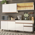 Cocina Integral Reims 2.40 m con Encimera Blanco 01