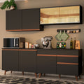 Cocina Integral Reims 2.40 m con Encimera Negro 01