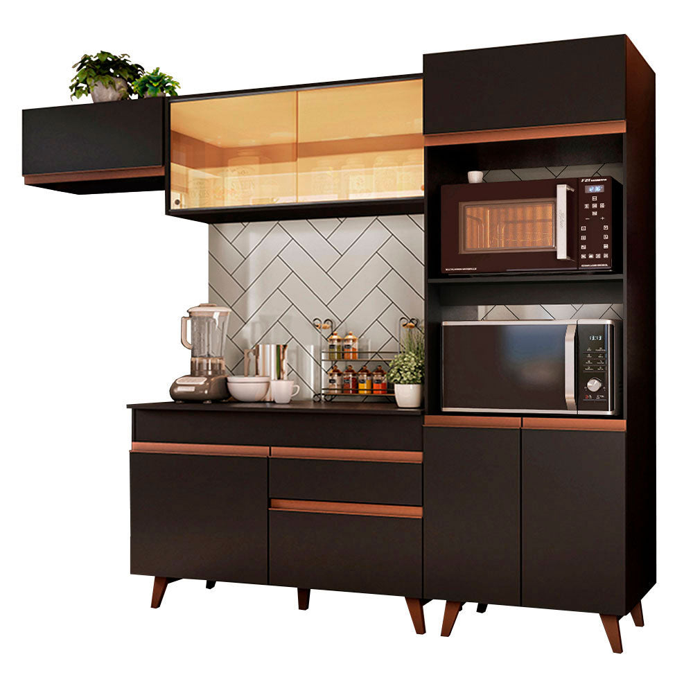 Cocina Integral Reims 2.60 m con Encimera Negro 01