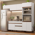Cocina Integral Reims 2.60 m con Encimera Blanco 08