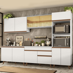 Cocina Integral Reims 3.10 m con Encimera Blanco 01