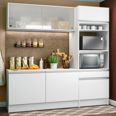 Cocina Integral Topazio Pop 1.80 m con Encimera Blanco