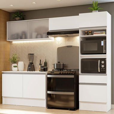 Cocina Integral Topazio 2.60 m con Encimera Blanco