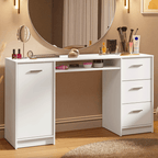 Tocador Maquillador Escritorio Madesa 1 Puerta 3 Cajones