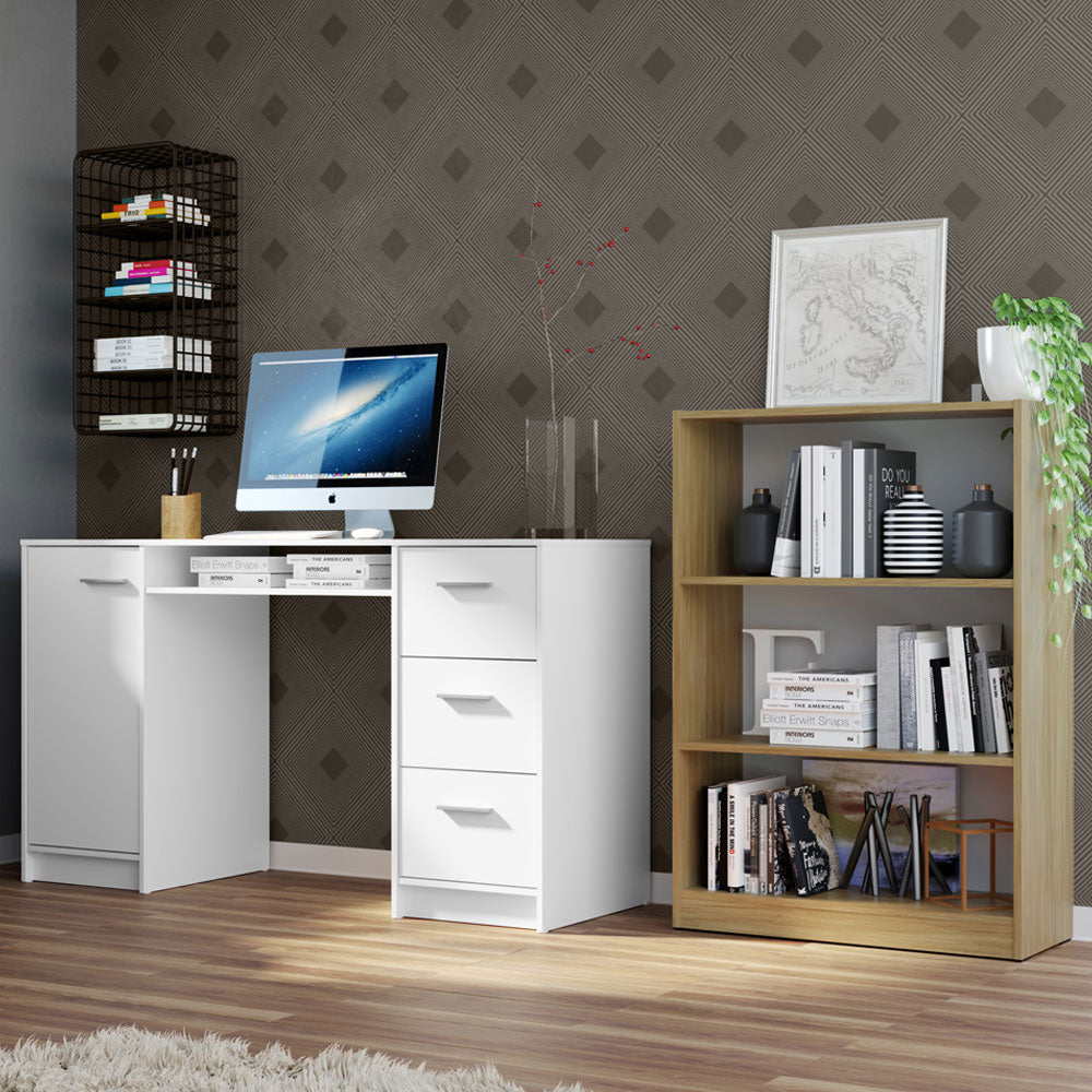 Escritorio de Oficina Alaska + Mueble Estante Librero