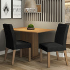 Juego de Comedor Manu Tablero Rectangular de Madera con 2 Sillas Oxford Madesa
