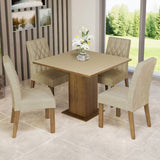 Juego de Comedor Livia con 4 Sillas