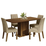Juego de Comedor Keila con 4 Sillas