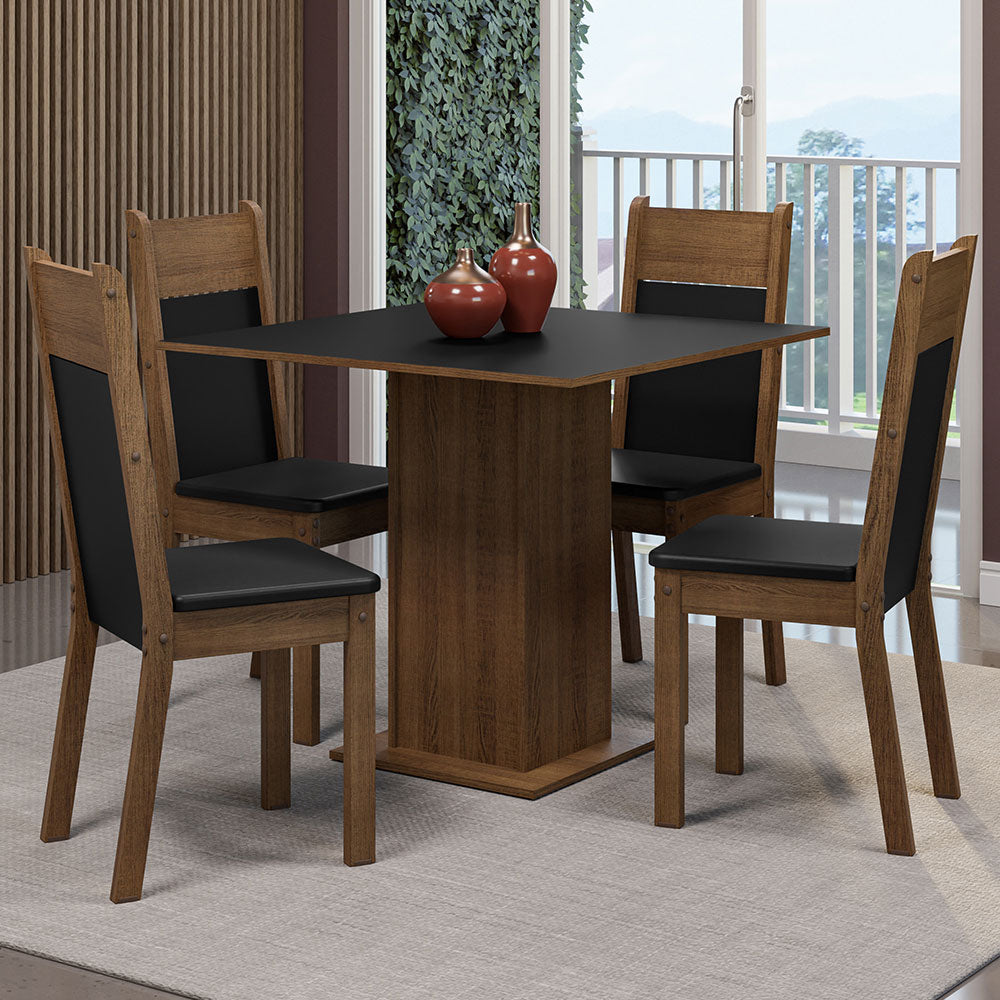 Juego de Comedor Claire con 4 Sillas