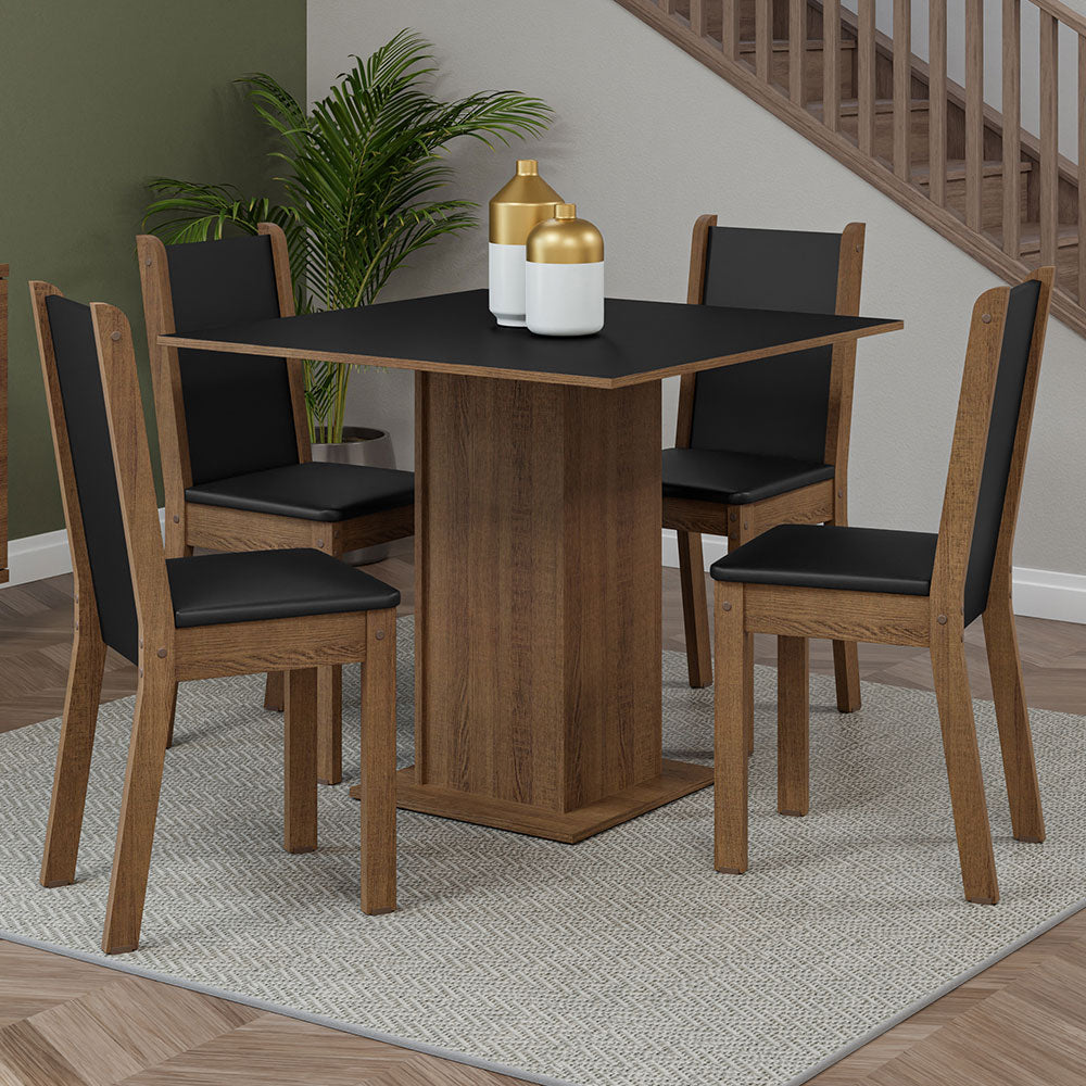 Juego de Comedor Briana con 4 Sillas