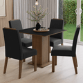 Juego de Comedor Aspen con 4 Sillas Marrón/Negro/Oxford