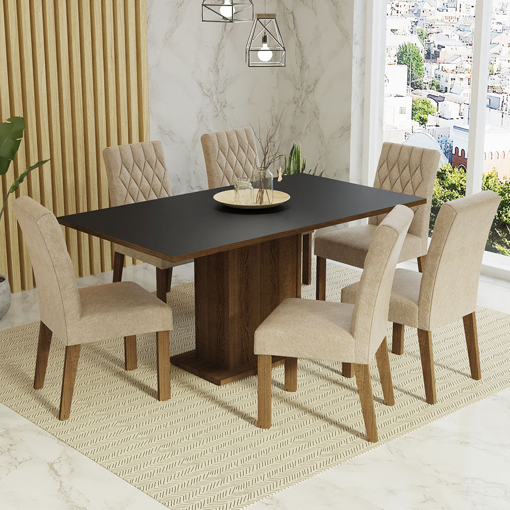 Juego de Comedor Hanna con 6 Sillas