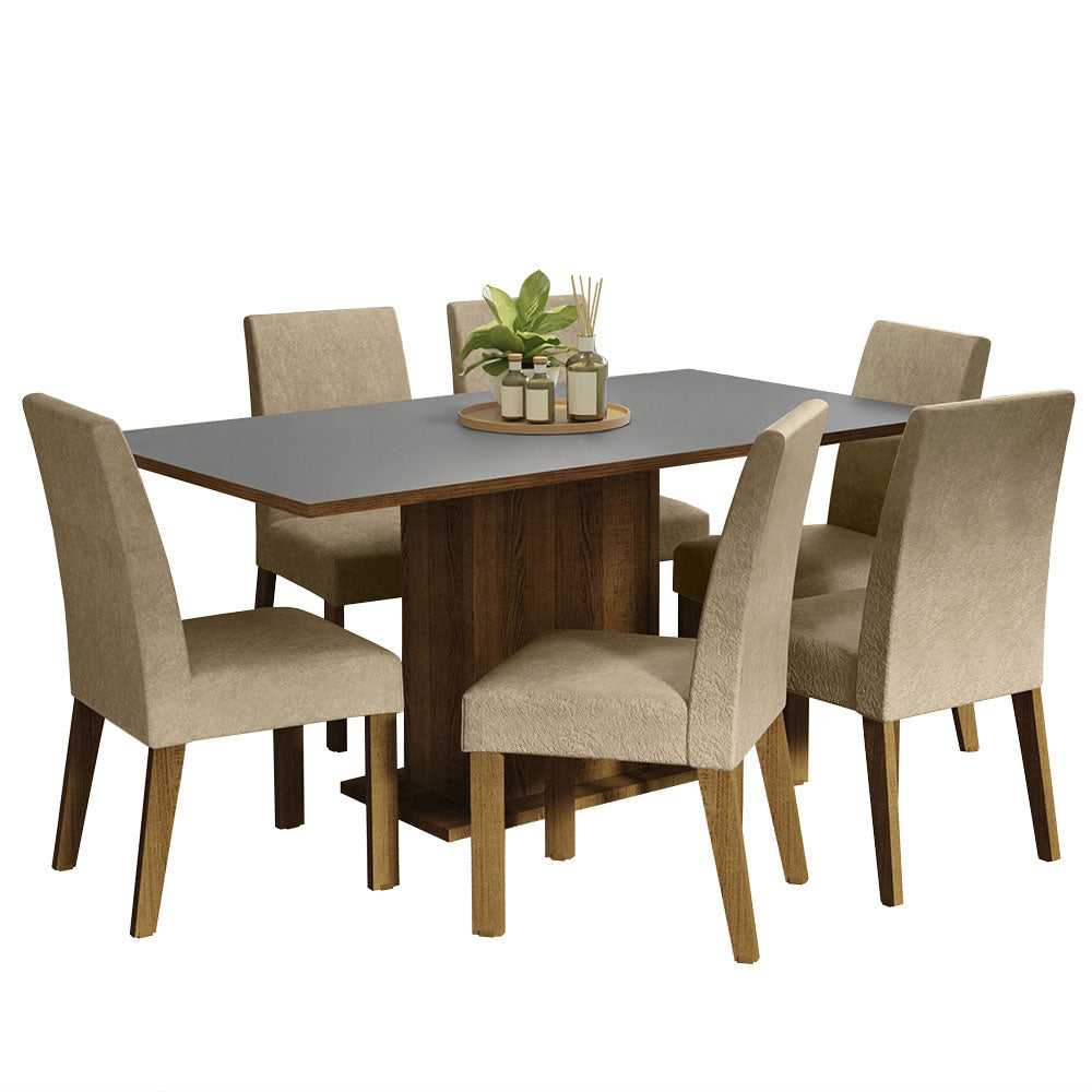 Juego de Comedor Renata con 6 Sillas