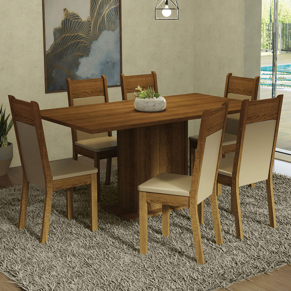 Juego de Comedor Augusta con 6 Sillas