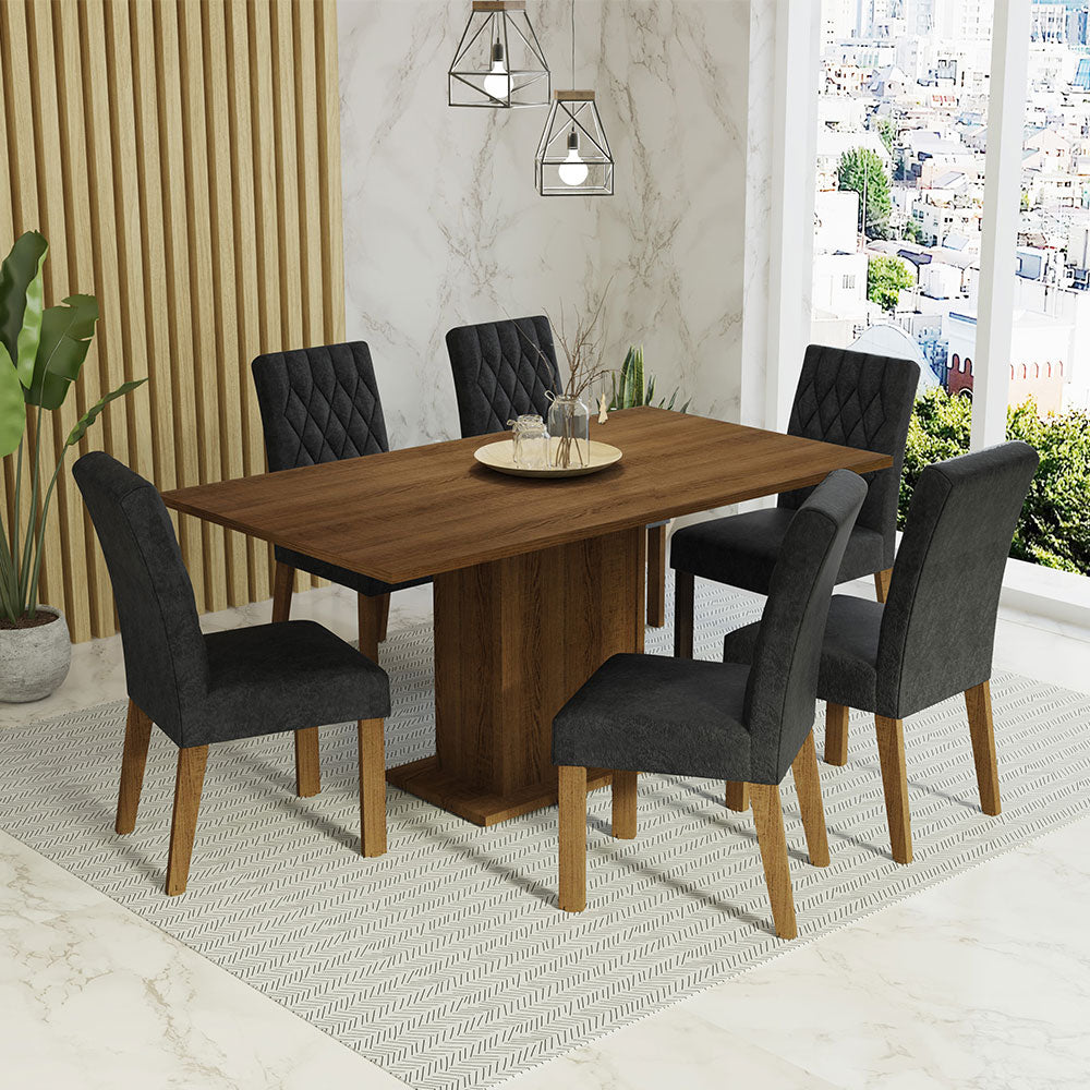 Juego de Comedor Hanna con 6 Sillas Oxford