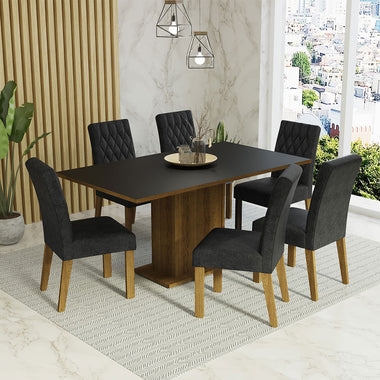Juego de Comedor Hanna con 6 Sillas Oxford