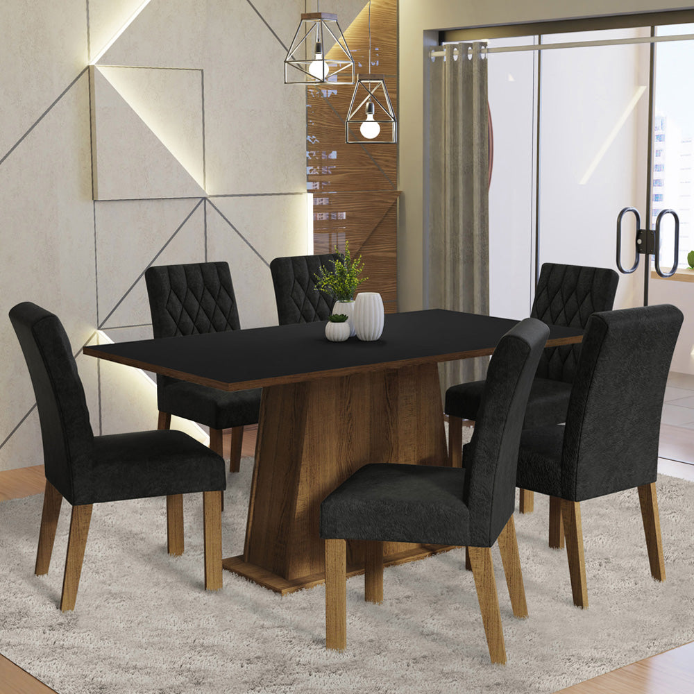 Juego de Comedor Britney con 6 Sillas Oxford