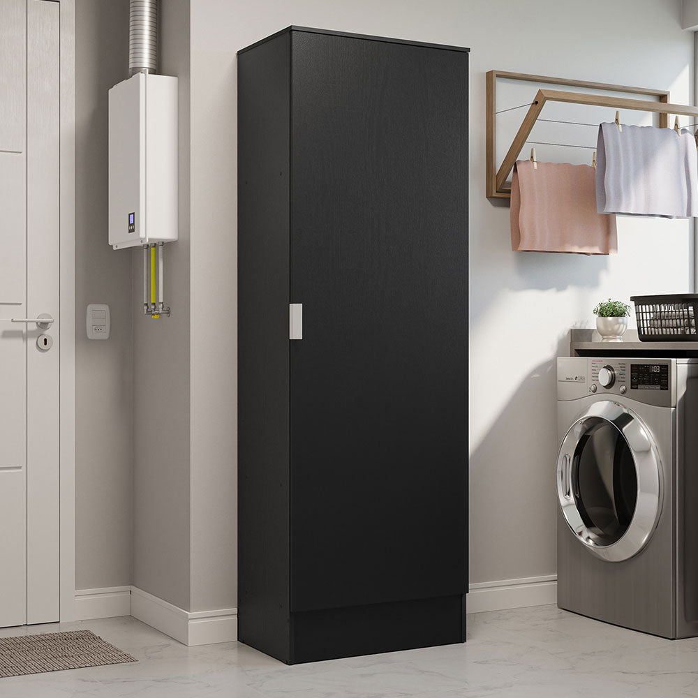 Armario Multiuso 1 Puerta 60 cm Negro