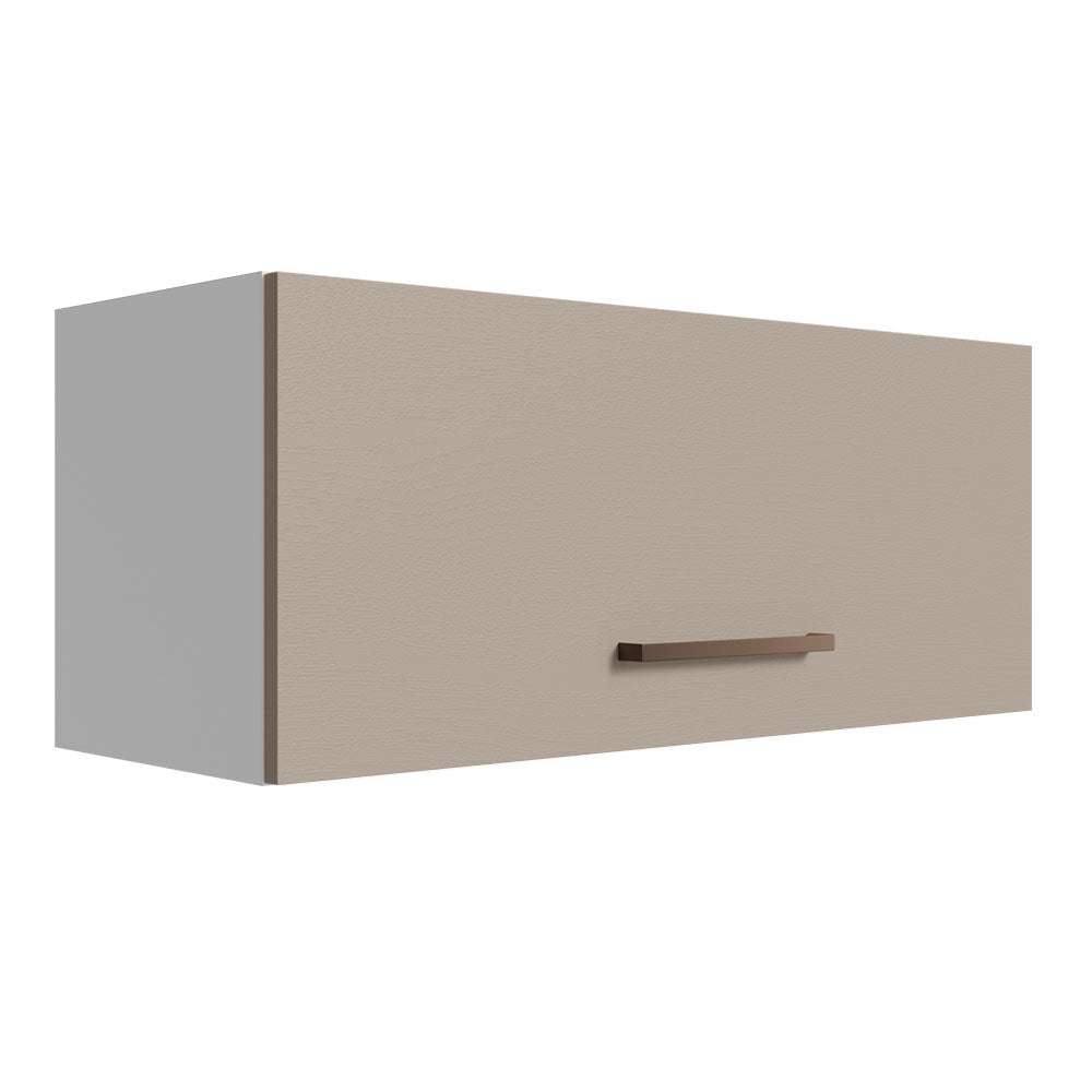Gabinete Superior de Almacenamiento para Garaje 80 cm Multiuso Blanco/Crema Madesa