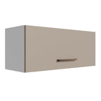 Gabinete Superior de Almacenamiento para Garaje 80 cm Multiuso Blanco/Crema Madesa