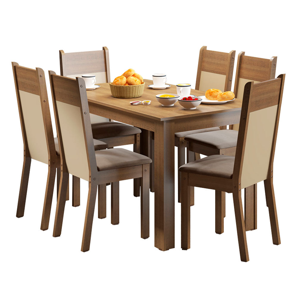 Juego de Comedor Honduras con 6 Sillas