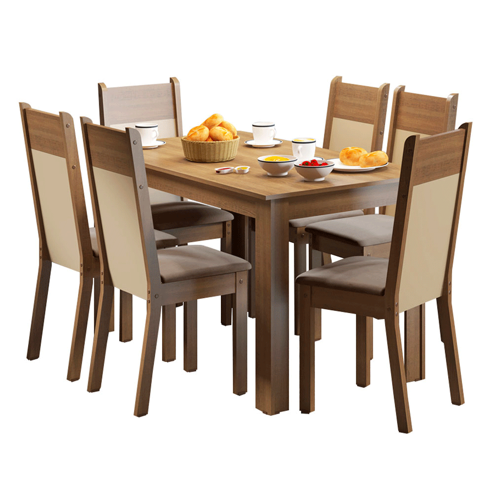 Juego de Comedor Honduras con 6 Sillas