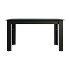 Mesa de Comedor Rectangular 6 Puestos Negro