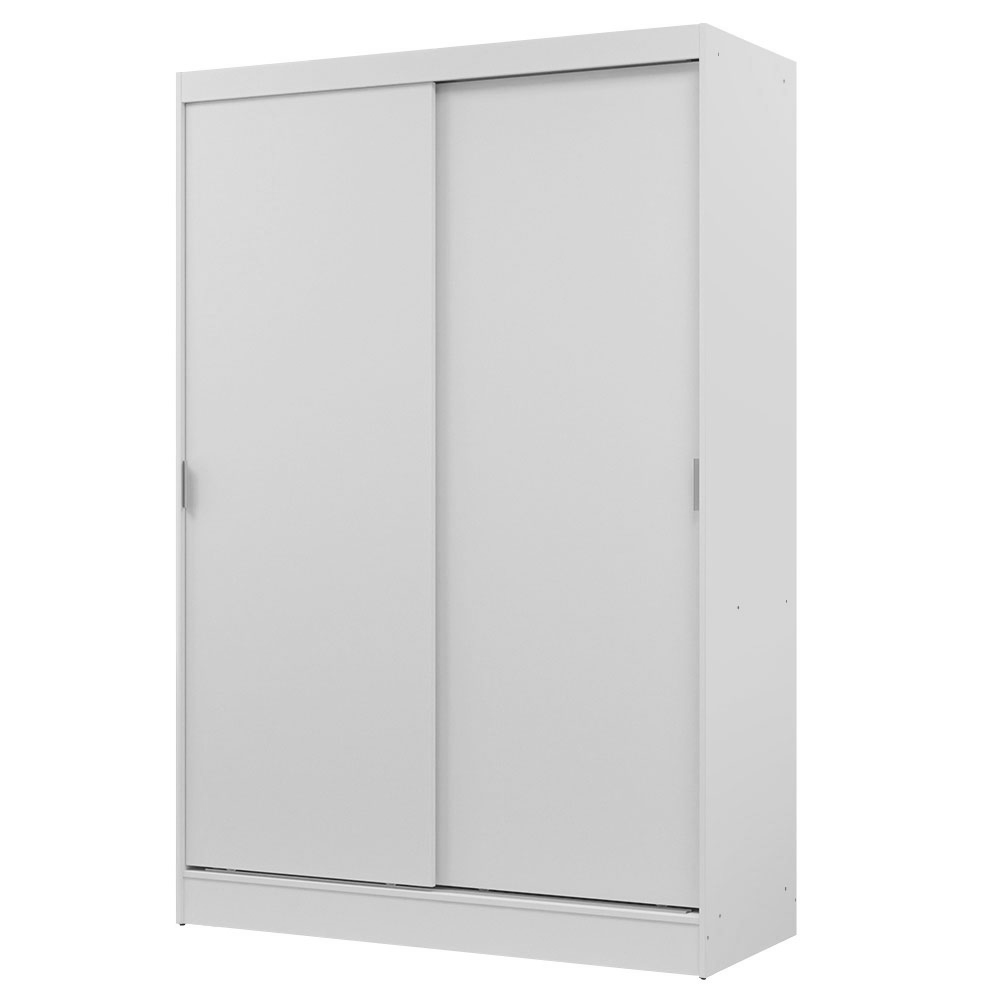 Clóset Luke 2 Puertas Corredizas 2 Cajones Blanco 183 cm x 119 cm x 54 cm