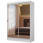 Clóset Luke 2 Puertas Corredizas con Espejos Blanco 183 cm x 119 cm x 54 cm