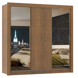 Closet Monaco 3 Puertas Corredizas 2 Espejos