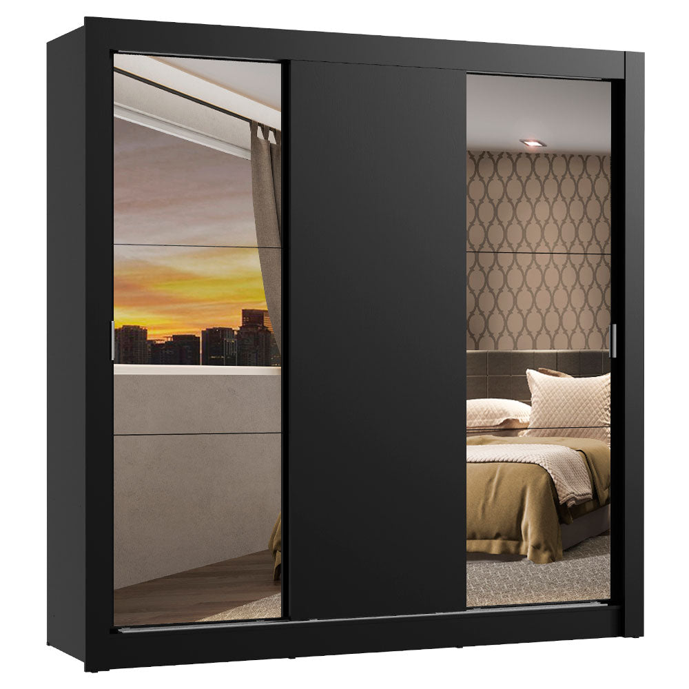 Closet Monaco 3 Puertas Corredizas 2 Espejos