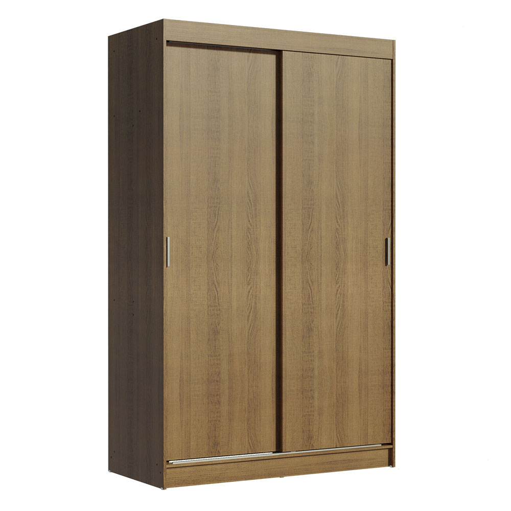 Clóset Tokio 2 Puertas Corredizas 2 Cajones Marrón 218 cm x 109 cm x 54 cm