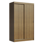 Clóset Tokio 2 Puertas Corredizas 2 Cajones Marrón 218 cm x 109 cm x 54 cm