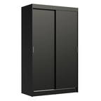 Clóset Tokio 2 Puertas Corredizas 2 Cajones Negro 218 cm x 109 cm x 54 cm