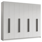 Closet Venus 8 Puertas 4 Cajones 2 Barrales Blanco