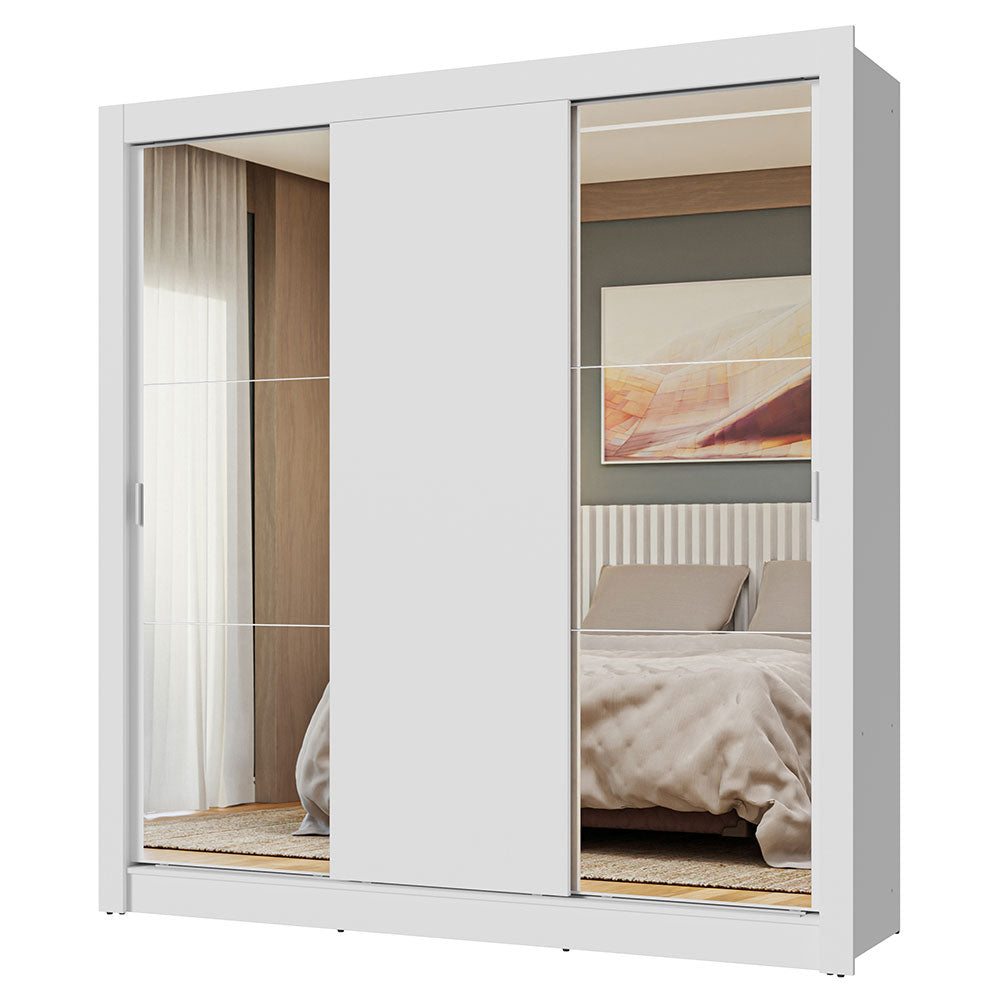 Closet Nobre 3 Puertas Corredizas 2 Espejos