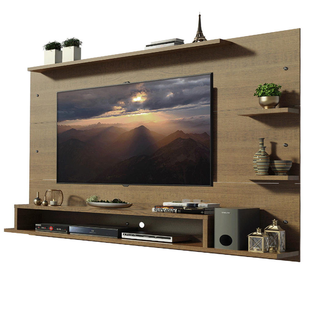 Centro de Entretenimiento Panel para TV Alfa Hasta 60 Pulgadas Marrón