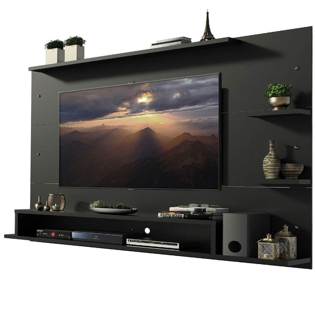 Centro de Entretenimiento Panel para TV Alfa Hasta 60 Pulgadas Negro