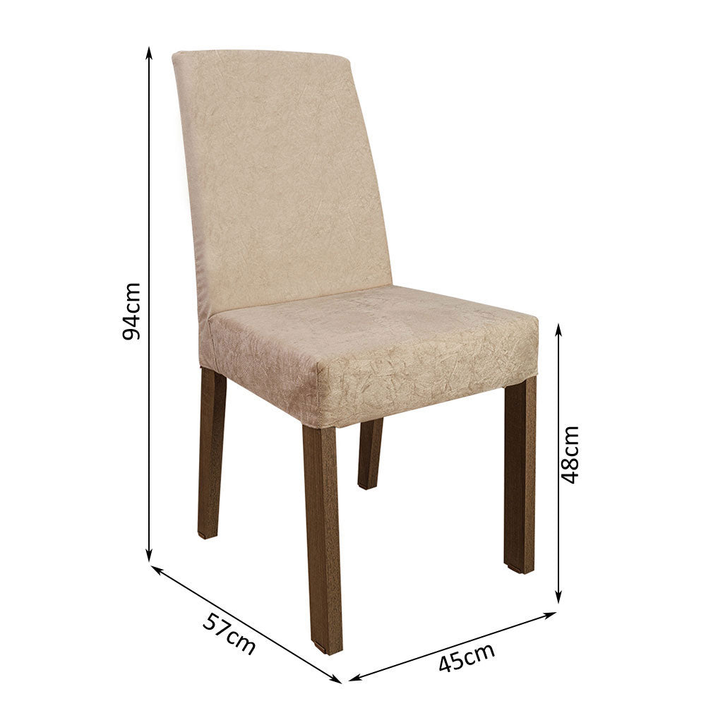 Kit 2 Sillas de Comedor Madesa 4255 Imperial