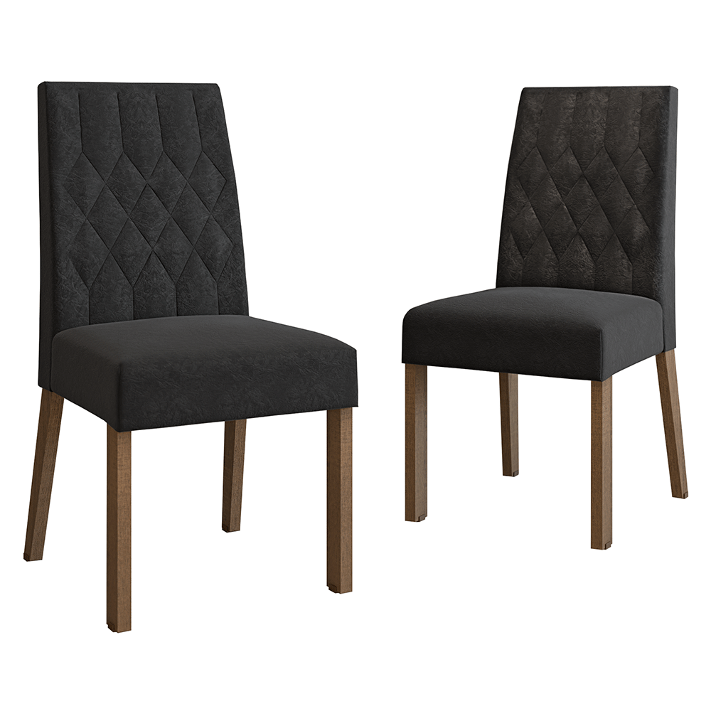 Kit 2 Sillas de Comedor 4256 Oxford Madesa