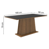Mesa de Comedor Rectangular 6 Puestos