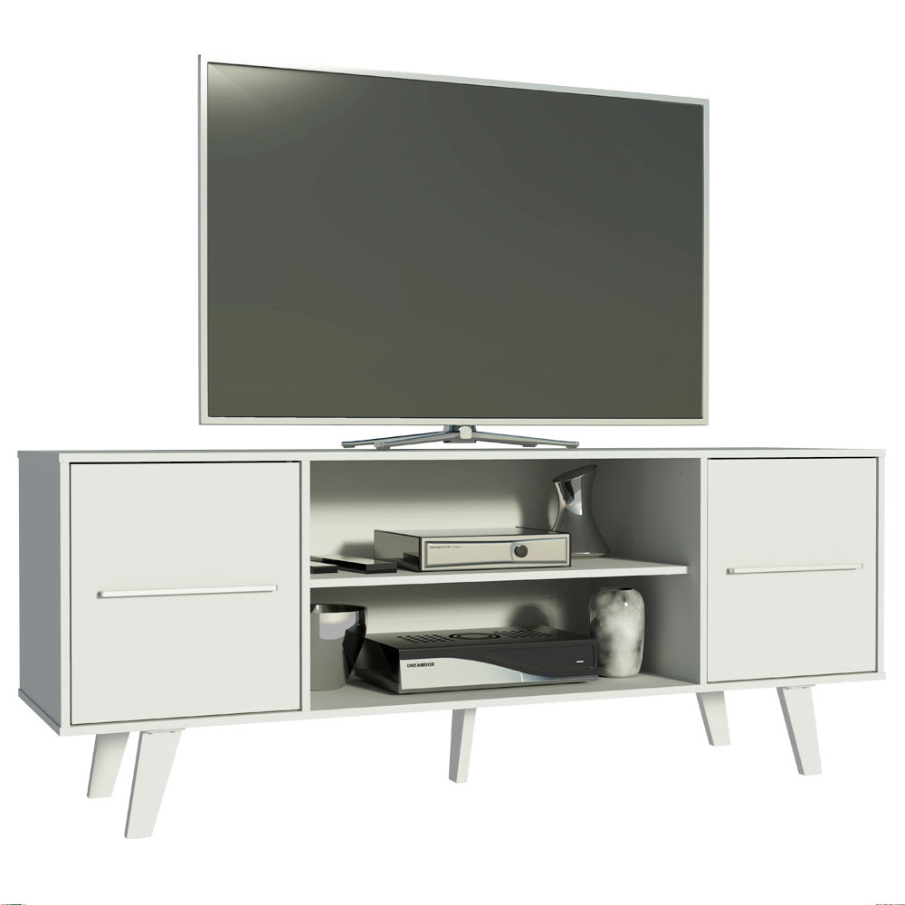 Centro de Entretenimiento Mesa para TV Copenhaguen 136 cm Hasta 55 Pulgadas Blanco Madesa