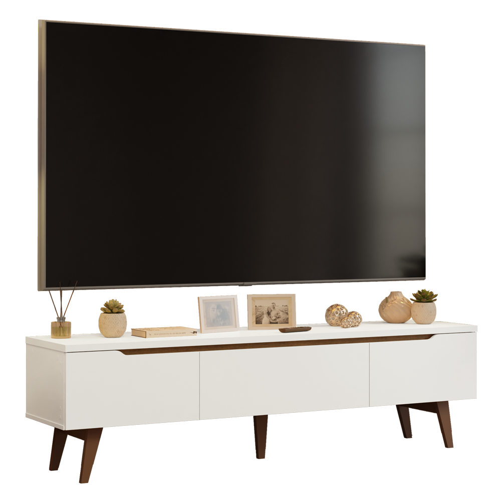 Centro de Entretenimiento Mesa para TV Doha Hasta 80 Pulgadas Blanco
