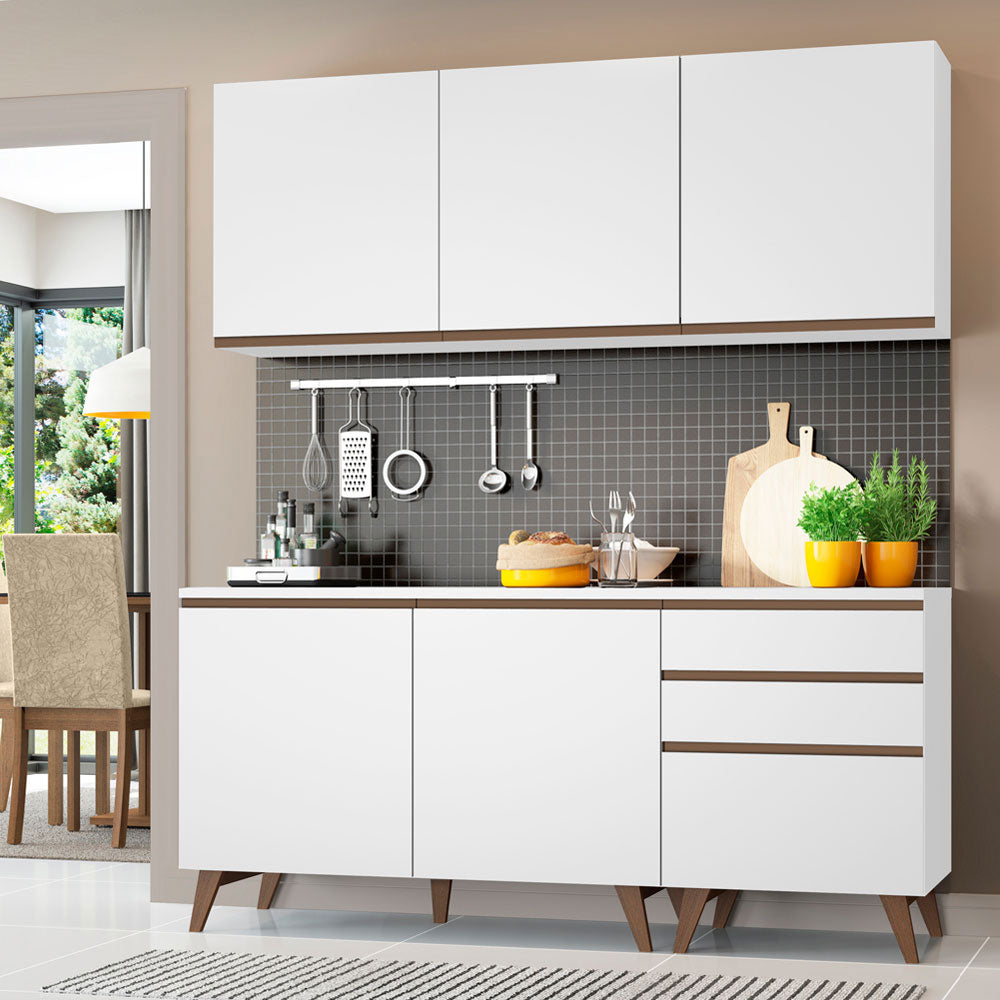 Cocina Integral Reims 1.80 m con Encimera Blanco 80